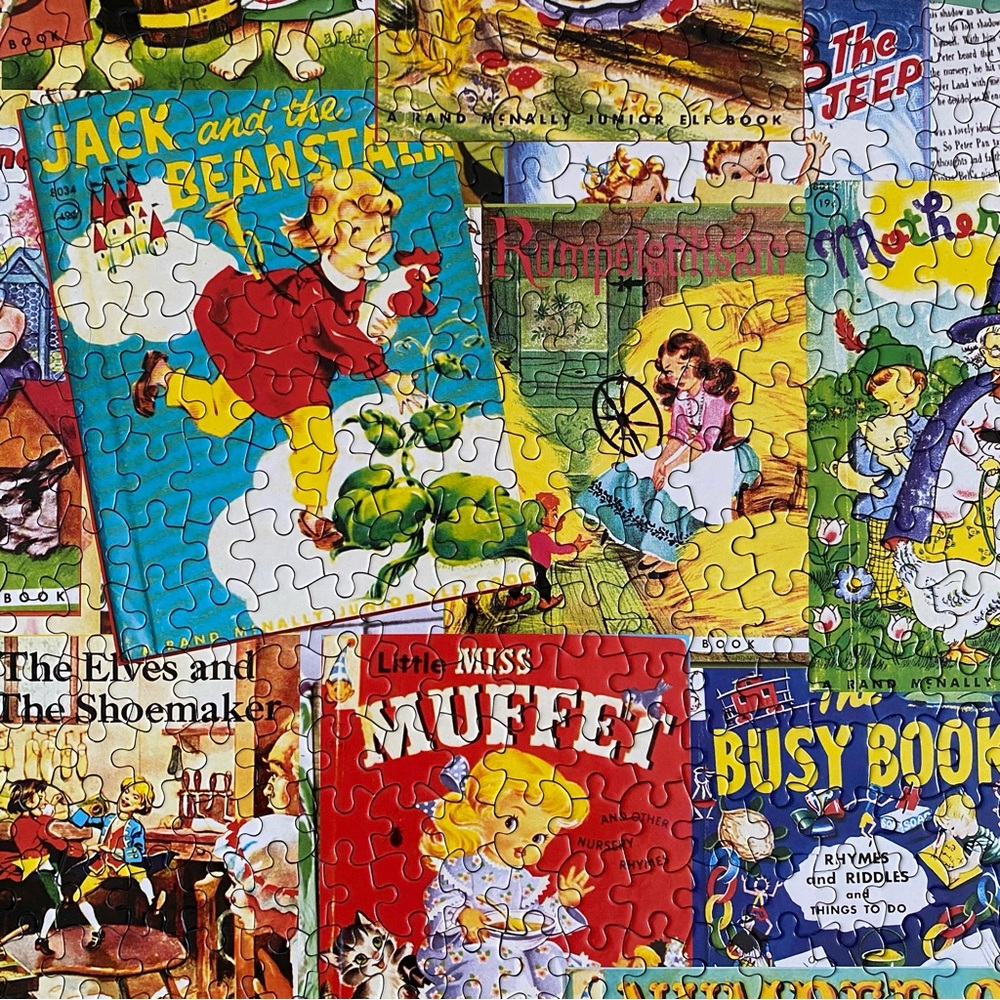 Vintage Fairy Tales Jigsaw Puzzle 1000 Piece White Mountain Complete - Picture 8 of 13
